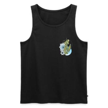 Gottesanbeterin I Fangschrecke Mantis Insekt Motiv - Männer Premium Bio Tank Top - Schwarz - Vorne - AI Model Male 178 light (178cm)