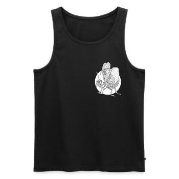 Praying Mantis I Mantis Insect Motif - Men's Premium Organic Tank Top - black - Front - AI Model Male 178 light (178cm)