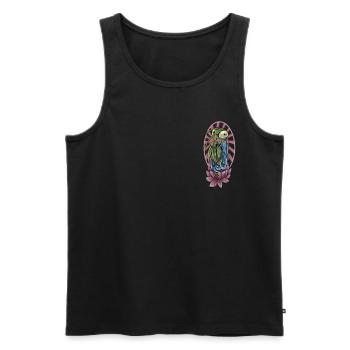Praying Mantis I Mantis Insect Motif - Men's Premium Organic Tank Top - black - Front - AI Model Male 178 light (178cm)