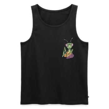 Praying Mantis I Mantis Insect Motif - Men's Premium Organic Tank Top - black - Front - AI Model Male 178 light (178cm)