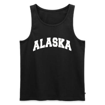 Alaska Cadeau Enfants Hommes Femmes USA Nature Crème Glacée - Débardeur bio Premium Homme - noir - Devant - AI Model Male 178 light (178cm)