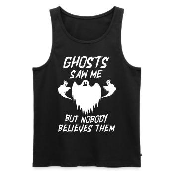 Halloween Gift Killer Skeleton Killer Horror - Men's Premium Organic Tank Top - black - Front - AI Model Male 178 light (178cm)