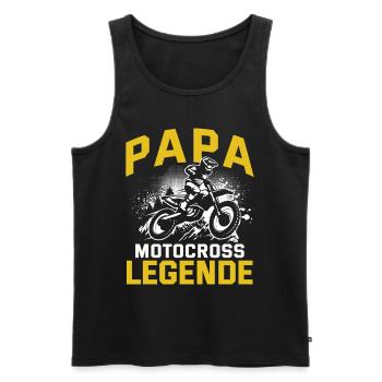 Motocross Enduro Offroad Dirt Bike Superbike Motor - Männer Premium Bio Tank Top - Schwarz - Vorne - Michal (187cm)
