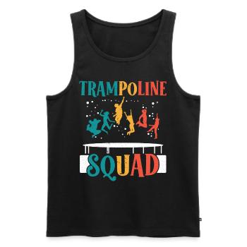 Trampolin Kader Springen Trampoliner Trampolinspri - Männer Premium Bio Tank Top - Schwarz - Vorne - AI Model Male 178 light (178cm)