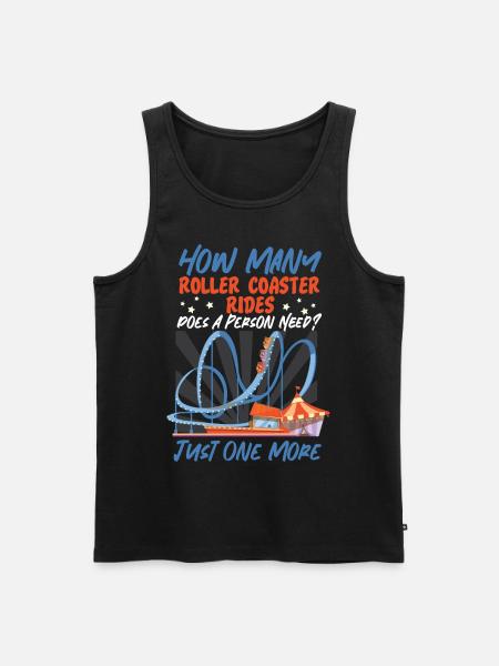 Roller Coaster How Many Roller - Men's Premium Organic Tank Top - black