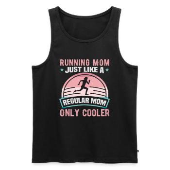 Running Marathon Runner Running - Débardeur bio Premium Homme - noir - Devant - AI Model Male 178 light (178cm)