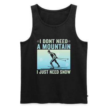 Skieurs de fond biathlon de fond - Débardeur bio Premium Homme - noir - Devant - Michal (187cm)