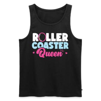 Roller Coaster Roller Coaster - Men's Premium Organic Tank Top - black - Front - AI Model Male 178 light (178cm)
