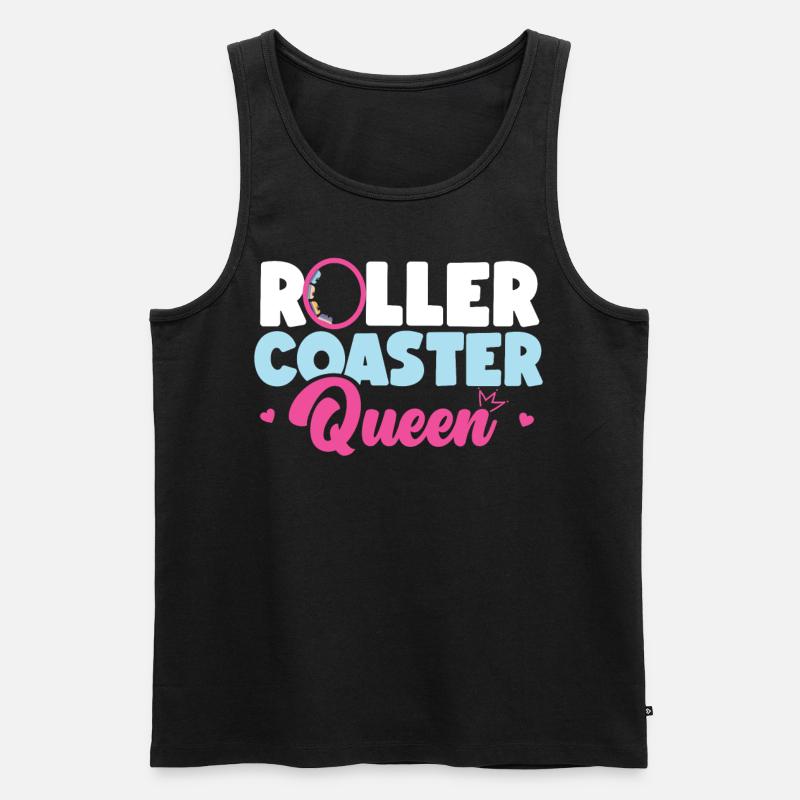 Roller Coaster Roller Coaster - Männer Premium Bio Tank Top - Schwarz