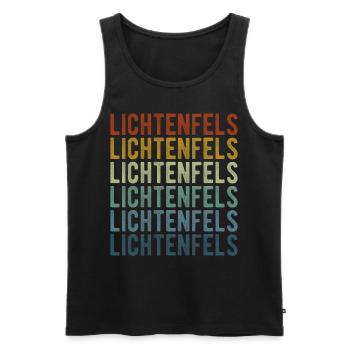 Lichtenfels Stadt Retro Vintage - Männer Premium Bio Tank Top - Schwarz - Vorne - Michal (187cm)