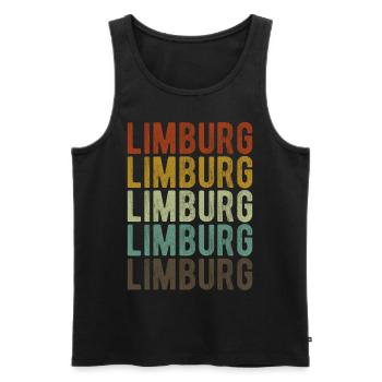 Limburg Stadt Retro Vintage - Männer Premium Bio Tank Top - Schwarz - Vorne - Michal (187cm)