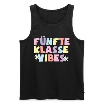5. Klasse Vibes Schulkind 5. Klasse - Männer Premium Bio Tank Top - Schwarz - Vorne - AI Model Male 178 light (178cm)