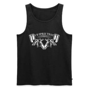 Car Painter Vehicle Painter I'd Spray That - Men's Premium Organic Tank Top - black - Front - Michal (187cm)