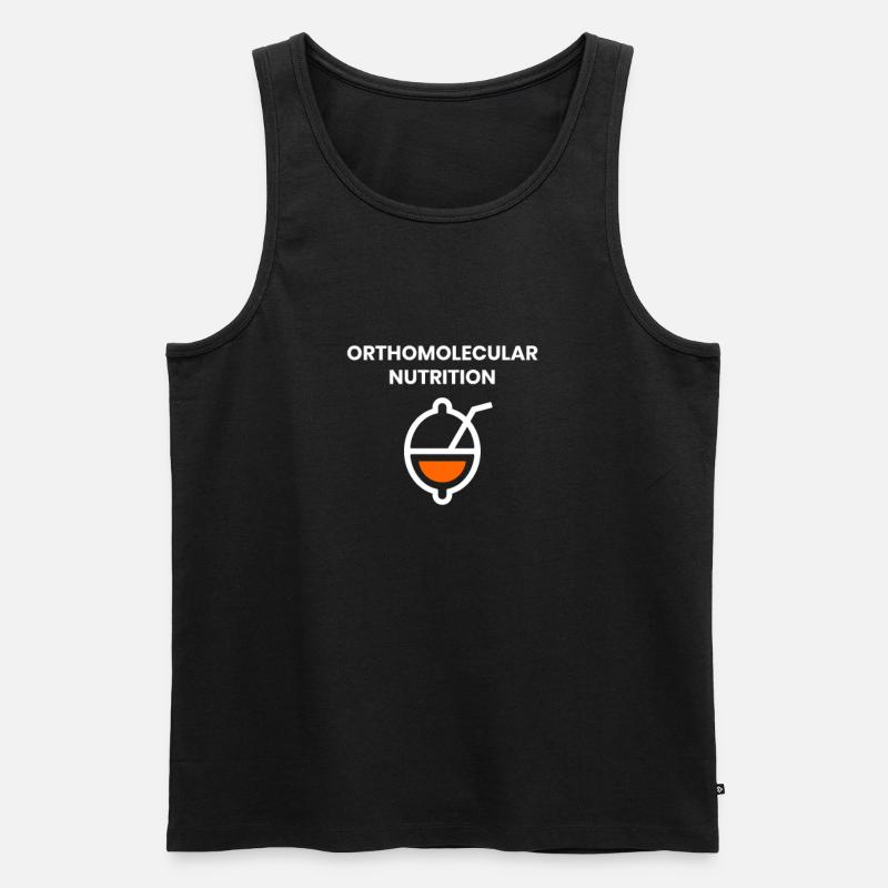 Orthomolekulare Ernährung - Männer Premium Bio Tank Top - Schwarz