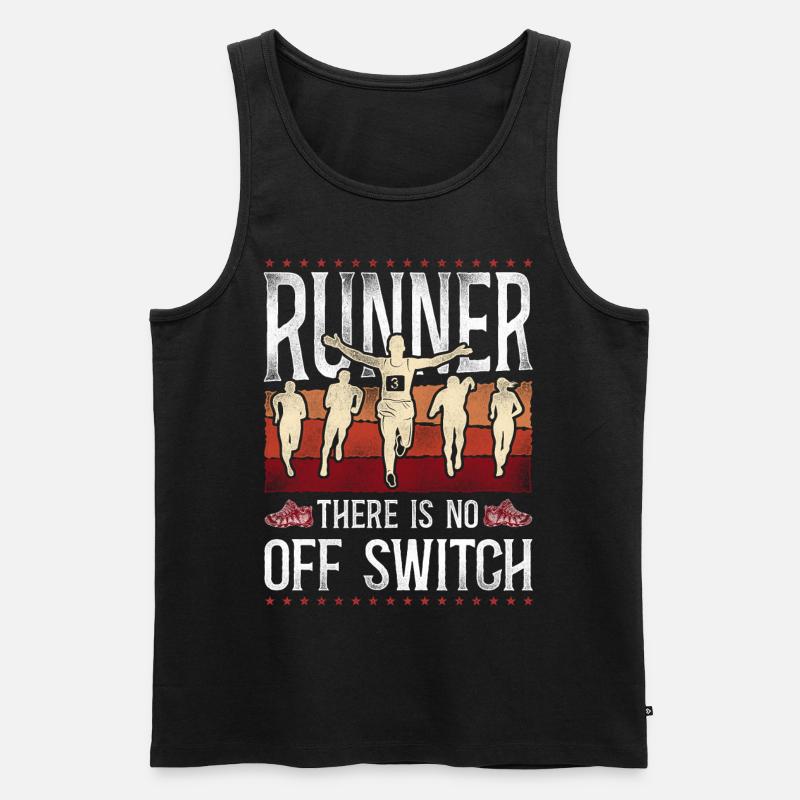 Running Runner Half Marathon - Men's Premium Organic Tank Top - black