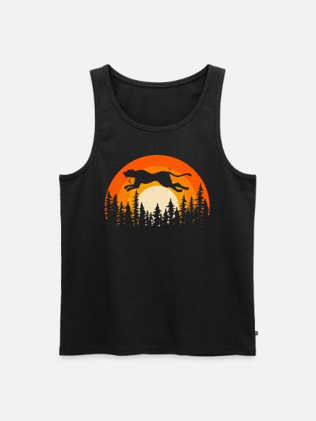 Cheetah Whisperer Wildlife Keeper - Men's Premium Organic Tank Top - black
