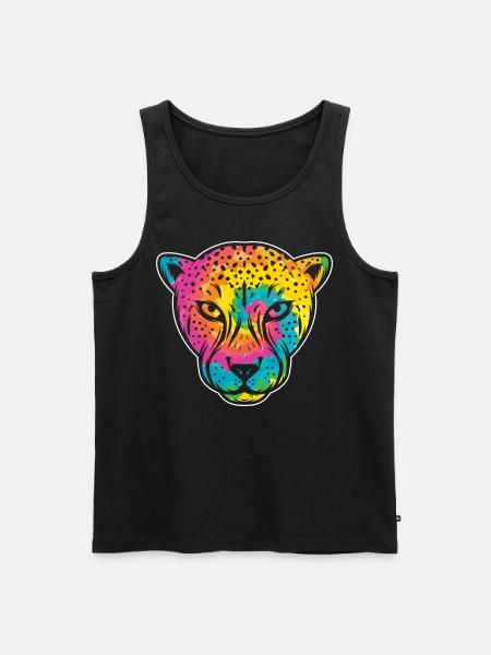 Cheetah Whisperer Wildlife Keeper - Men's Premium Organic Tank Top - black