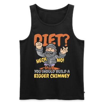 Schornsteinfeger Job Beruf Schornsteinflüsterer - Männer Premium Bio Tank Top - Schwarz - Vorne - AI Model Male 178 light (178cm)