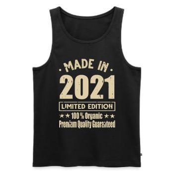 Fabriqué en 2021 Vintage Retro Limited Edition - Débardeur bio Premium Homme - noir - Devant - Michal (187cm)