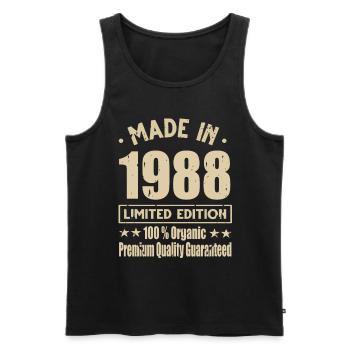 Fabriqué en 1988 Vintage Retro Limited Edition - Débardeur bio Premium Homme - noir - Devant - Michal (187cm)