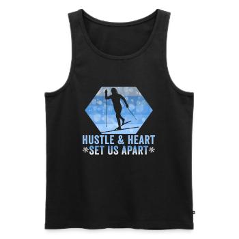 Skieurs de fond biathlon de fond - Débardeur bio Premium Homme - noir - Devant - Michal (187cm)