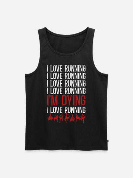 Running Runner Half Marathon - Männer Premium Bio Tank Top - Schwarz