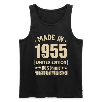 Fabriqué en 1955 Vintage Retro Limited Edition - Débardeur bio Premium Homme - noir - Devant - Michal (187cm)