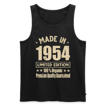 Fabriqué en 1954 Vintage Retro Limited Edition - Débardeur bio Premium Homme - noir - Devant - Michal (187cm)