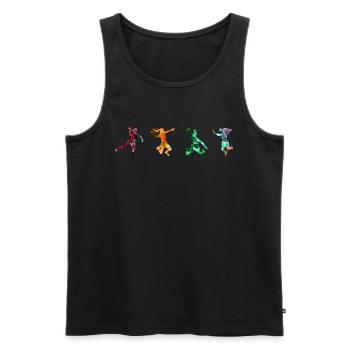 Handball Motiv Handballspieler Handballer Sport - Männer Premium Bio Tank Top - Schwarz - Vorne - Michal (187cm)