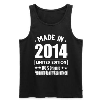 Fabriqué en 2014 Vintage Retro Limited Edition - Débardeur bio Premium Homme - noir - Devant - Michal (187cm)