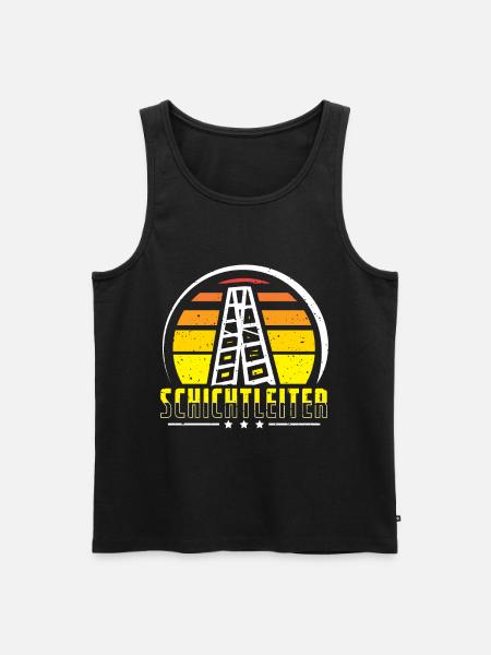 Schichtleiter - Männer Premium Bio Tank Top - Schwarz