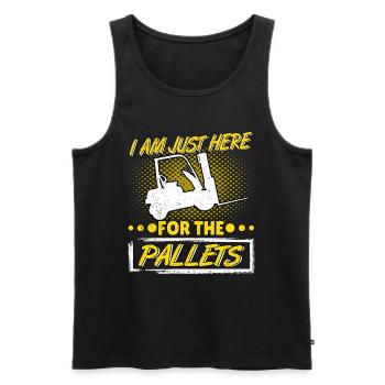 Forklift Driver Forklift Truck Driver - Men's Premium Organic Tank Top - black - Front - AI Model Male 178 light (178cm)