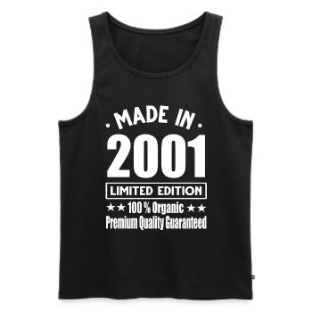 Fabriqué en 2001 Vintage Retro Limited Edition - Débardeur bio Premium Homme - noir - Devant - Michal (187cm)
