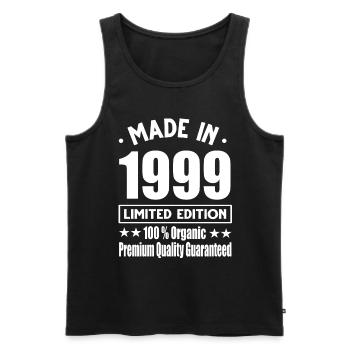 Fabriqué en 1999 Vintage Retro Limited Edition - Débardeur bio Premium Homme - noir - Devant - Michal (187cm)
