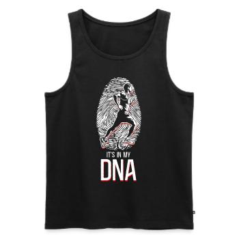 Running Runner Half Marathon - Men's Premium Organic Tank Top - black - Front - Michal (187cm)