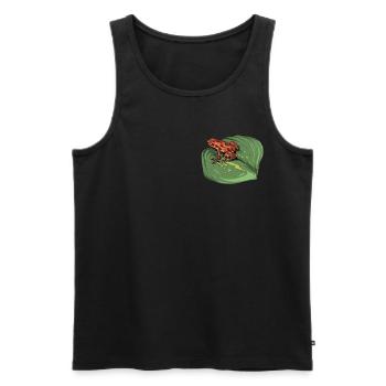 Pfeilgiftfrosch I Kröte Frosch Motiv für Amphibien - Männer Premium Bio Tank Top - Schwarz - Vorne - AI Model Male 178 light (178cm)