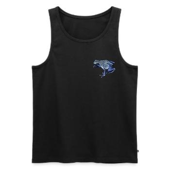 Poison Dart Frog I Toad Frog Motif for Amphibians - Men's Premium Organic Tank Top - black - Front - Michal (187cm)