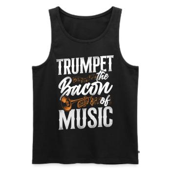 Trumpet Player Vintage Trumpet The - Männer Premium Bio Tank Top - Schwarz - Vorne - Michal (187cm)