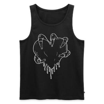 Zombiecore Ästhetische Zombie Skelett Monster Hand - Männer Premium Bio Tank Top - Schwarz - Vorne - AI Model Male 178 light (178cm)