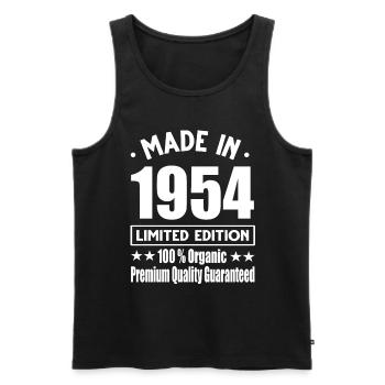 Fabriqué en 1954 Vintage Retro Limited Edition - Débardeur bio Premium Homme - noir - Devant - Michal (187cm)