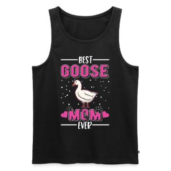 Best Goose Mom Ever Gänse Mama - Männer Premium Bio Tank Top - Schwarz - Vorne - AI Model Male 178 light (178cm)