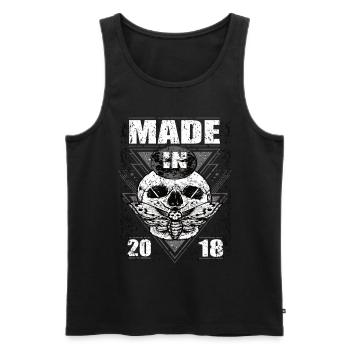 Fabriqué en 2018 Vintage Retro Limited Edition - Débardeur bio Premium Homme - noir - Devant - Michal (187cm)
