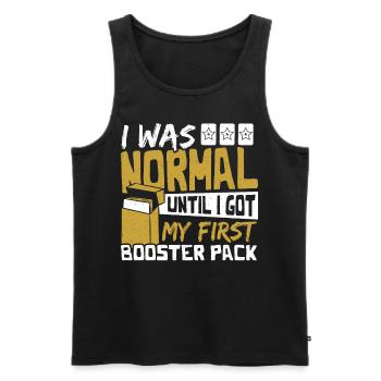 I Was Normal Until My First Booster Pack Trading - Männer Premium Bio Tank Top - Schwarz - Vorne - Michal (187cm)