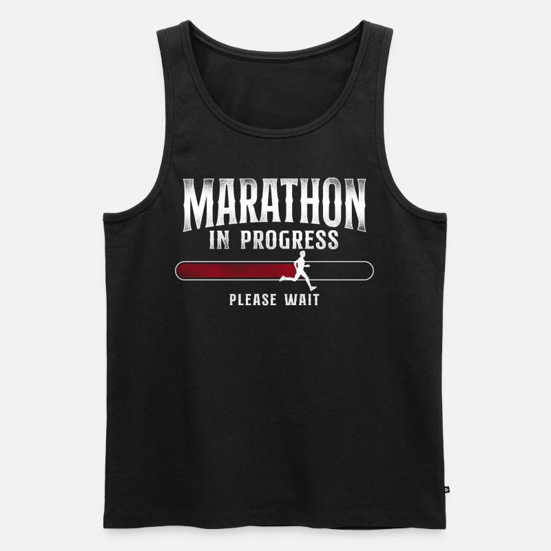 Running Runner Semi-Marathon - Débardeur bio Premium Homme - noir