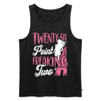 Running Runner Half Marathon - Men's Premium Organic Tank Top - black - Front - AI Model Male 178 light (178cm)
