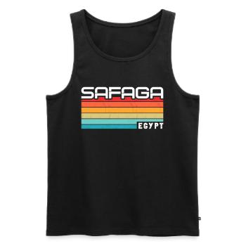 Holiday Travel Egypt Red Sea Safaga - Men's Premium Organic Tank Top - black - Front - AI Model Male 178 light (178cm)