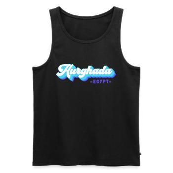 Holiday Trip Egypt Red Sea Hurghada - Men's Premium Organic Tank Top - black - Front - AI Model Male 178 light (178cm)