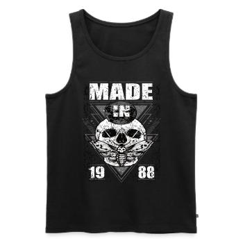 Fabriqué en 1988 Vintage Retro Limited Edition - Débardeur bio Premium Homme - noir - Devant - Michal (187cm)