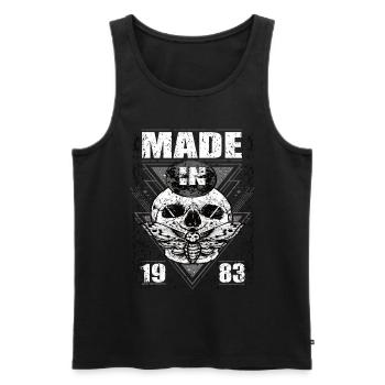 Fabriqué en 1983 Vintage Retro Limited Edition - Débardeur bio Premium Homme - noir - Devant - Michal (187cm)
