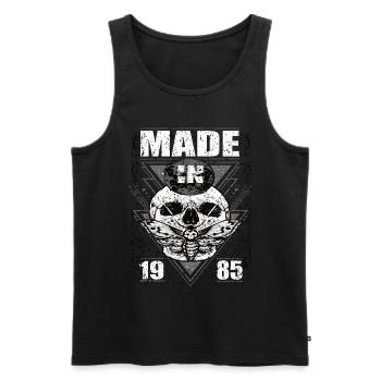 Fabriqué en 1985 Vintage Retro Limited Edition - Débardeur bio Premium Homme - noir - Devant - Michal (187cm)